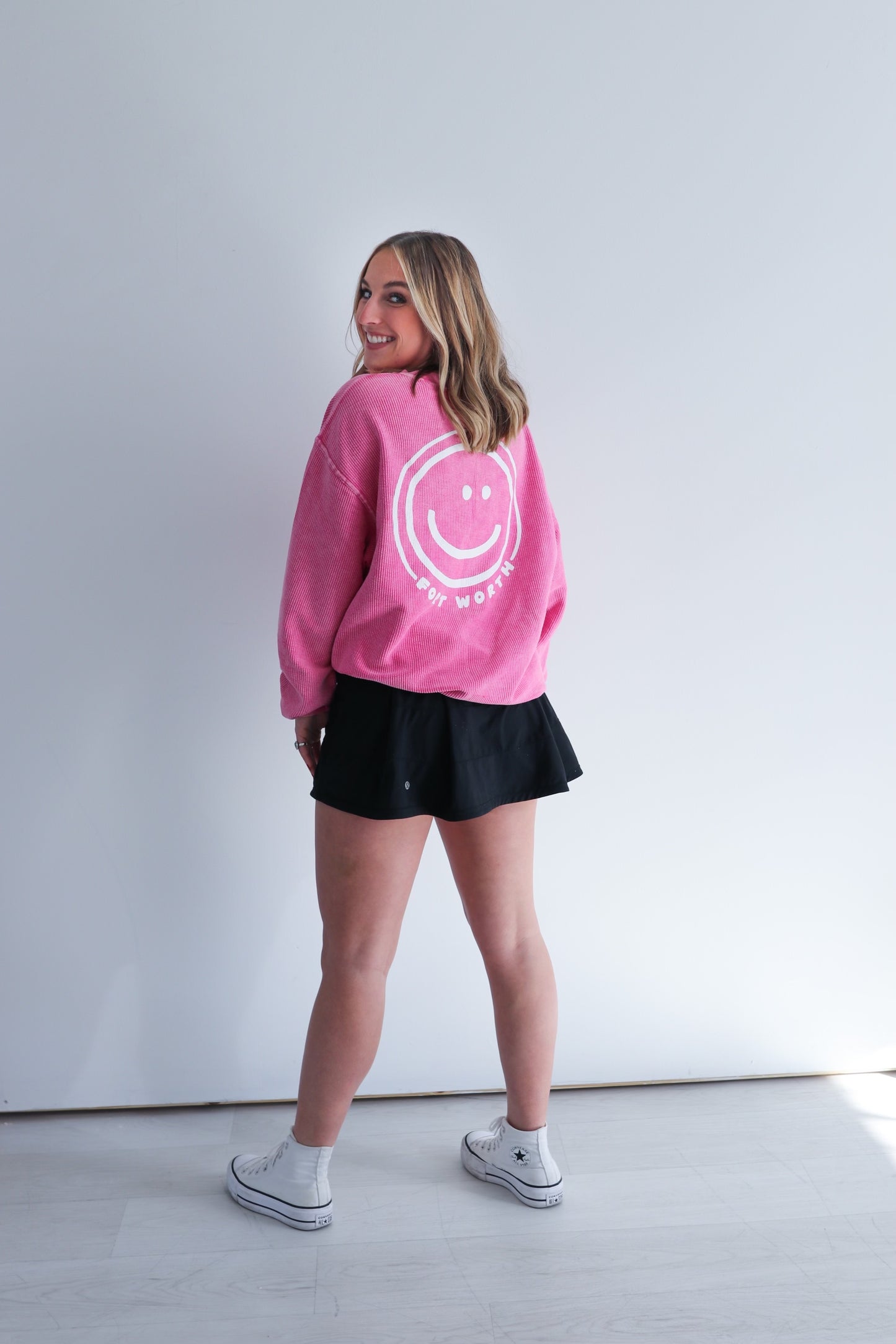 Pink Smiley Sweatshirt WS