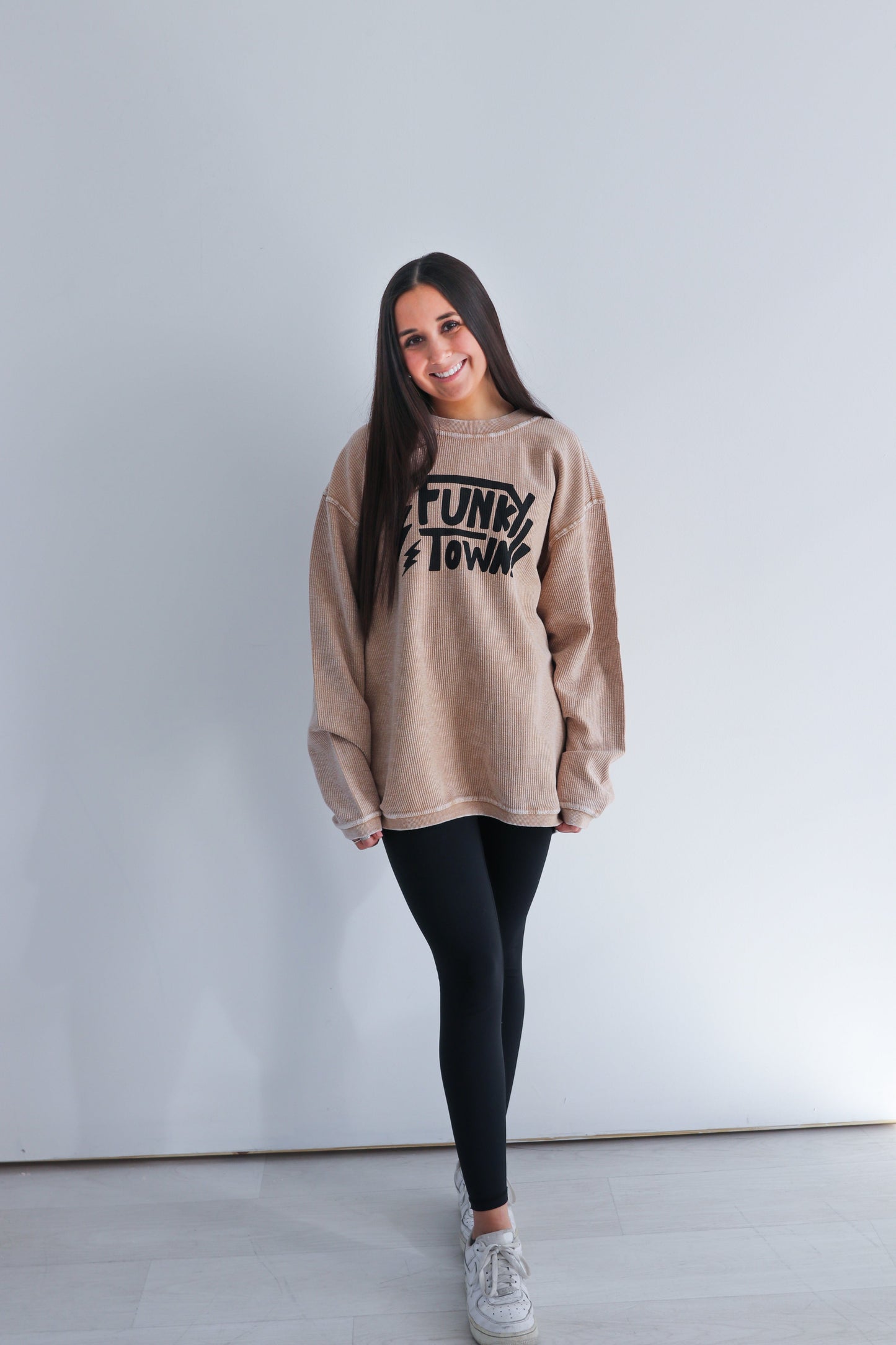 Funky Town Corded Crewneck